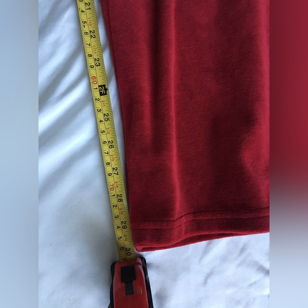 Y2k EUC Express red velour track suit set, size S, worn 3x. - Picture 14 of 16